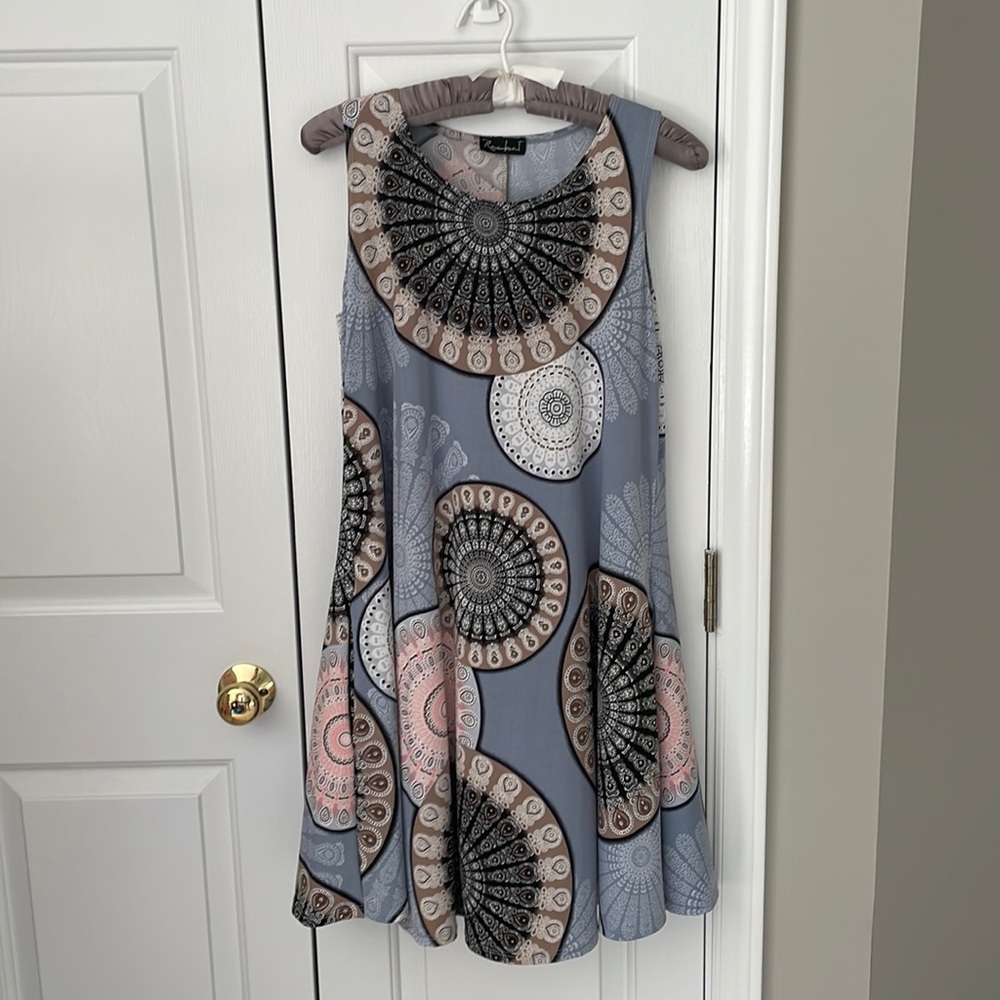 Gray Summer Boutique Dress Large